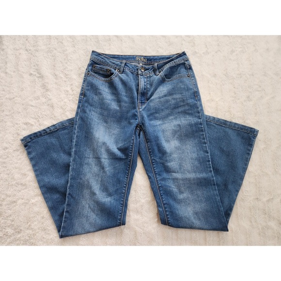Reba Blue Denim Jeans Womens Size 6 Bootcut Medium Wash Inseam 31" - Picture 2 of 9